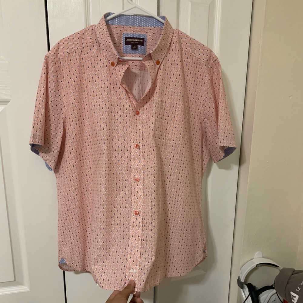 Johnston & Murphy Short Sleeve Orange